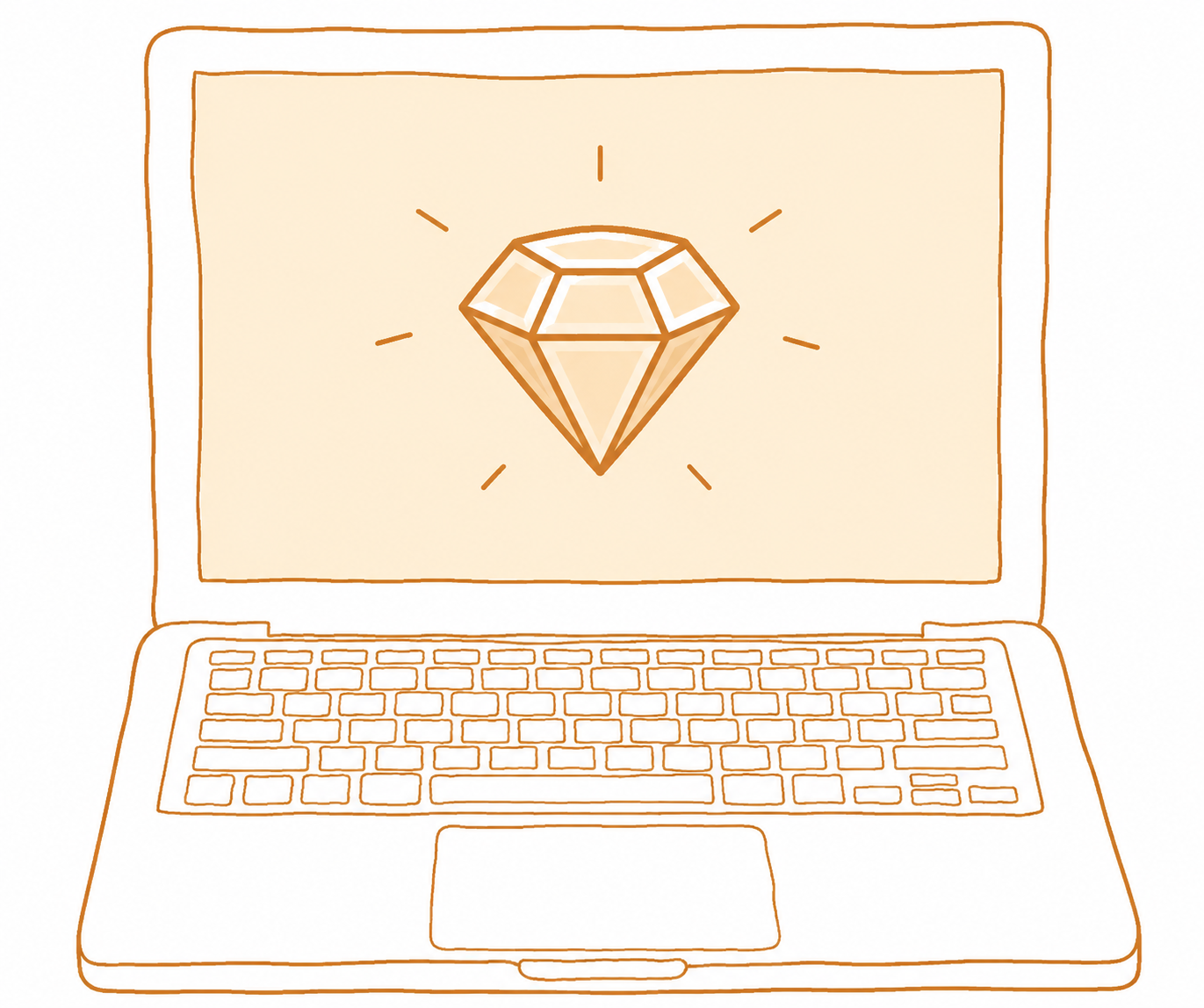 Illustration of a laptop